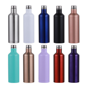 Red Wine Bottle Thermos