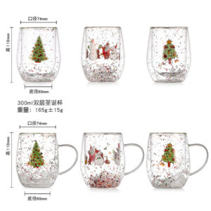 Christmas Glass Cups