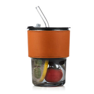 Glass Mug With Pu Sleeve