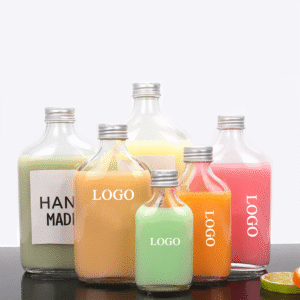 Square Flat Glass Bottle